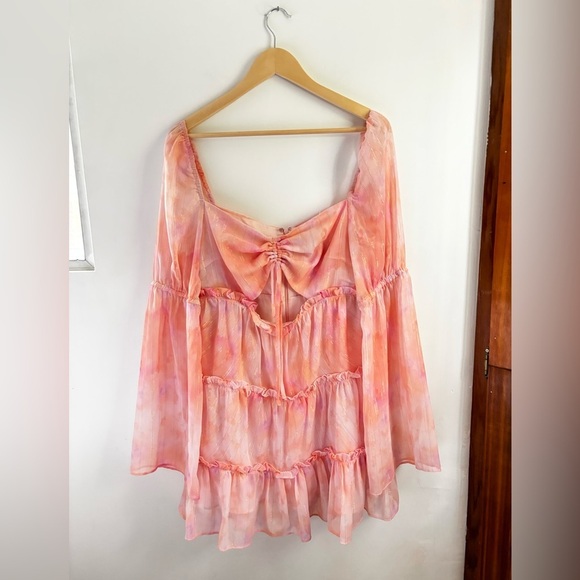 MAJORELLE | Ailish mini dress in tye dye multi | size large - Picture 7 of 11